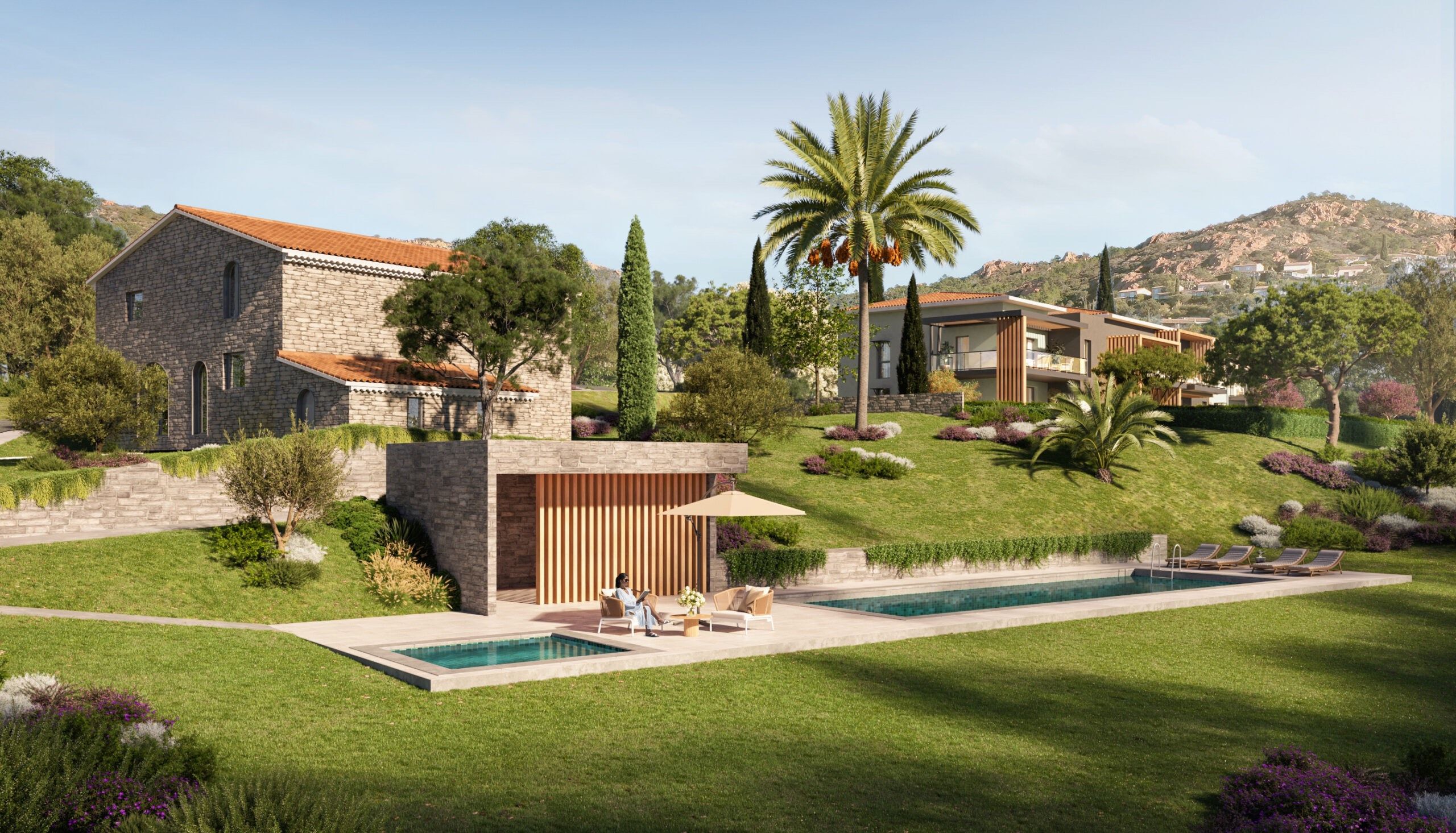 Saint-Raphaël, Agay, 4 pièces en Dernier Etage avec Terrasse et Piscine