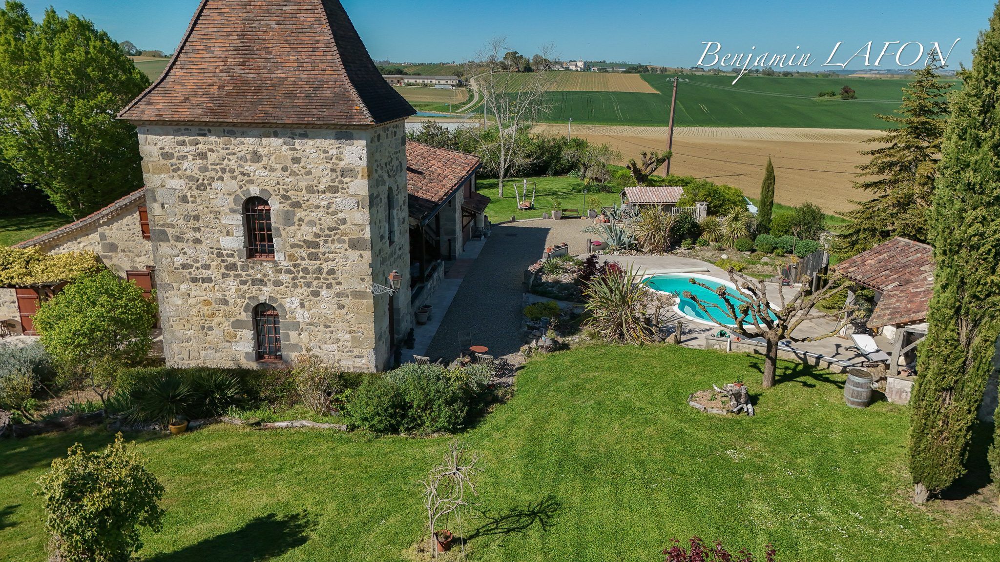 Propriété en pierre avec piscine - 300 m² - entre Agen, Nérac et Condom