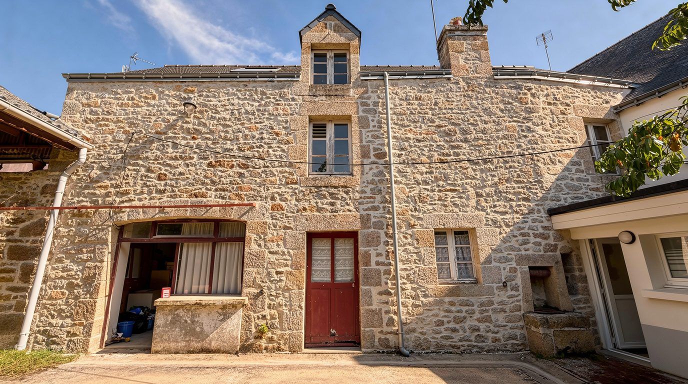 MAISON DE BOURG 4 CHAMBRES + LONGÈRE À RÉNOVER – GUERN