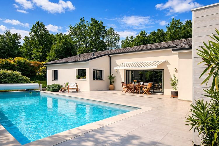 Maison 150m2 plain-pied coup de coeur avec vue exceptionnelle et piscine
